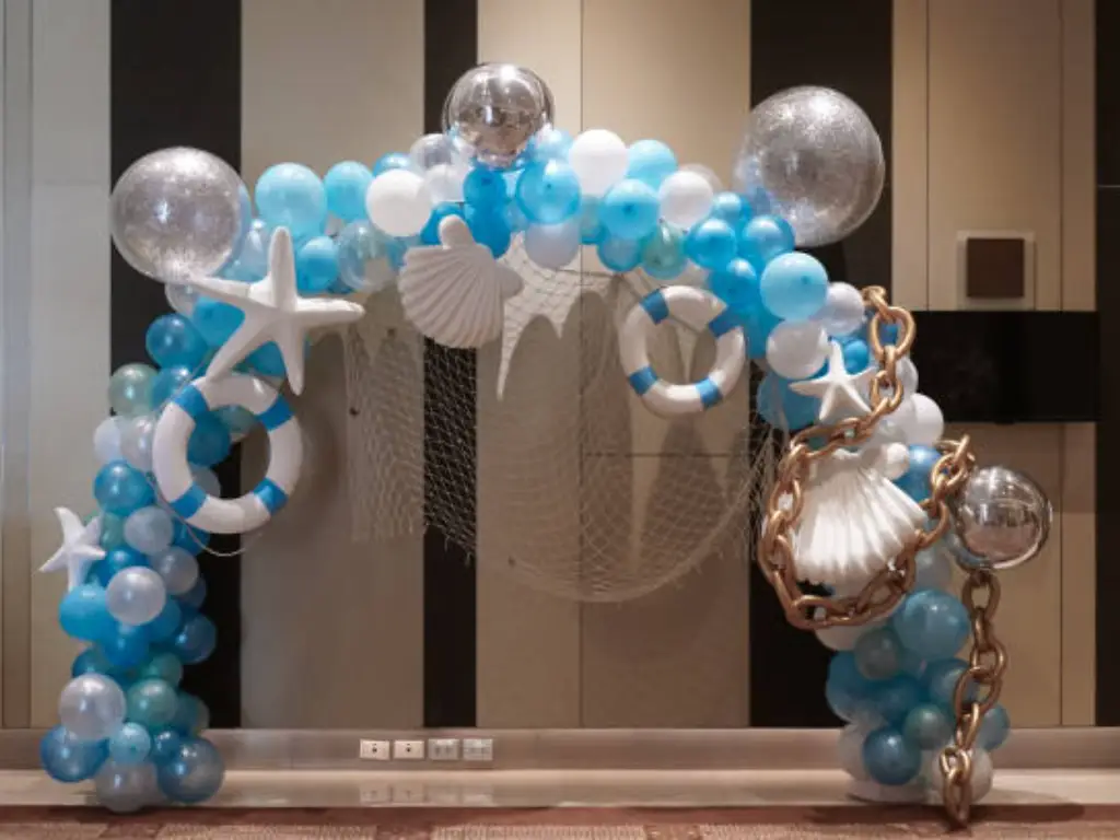 Colorful balloon arch