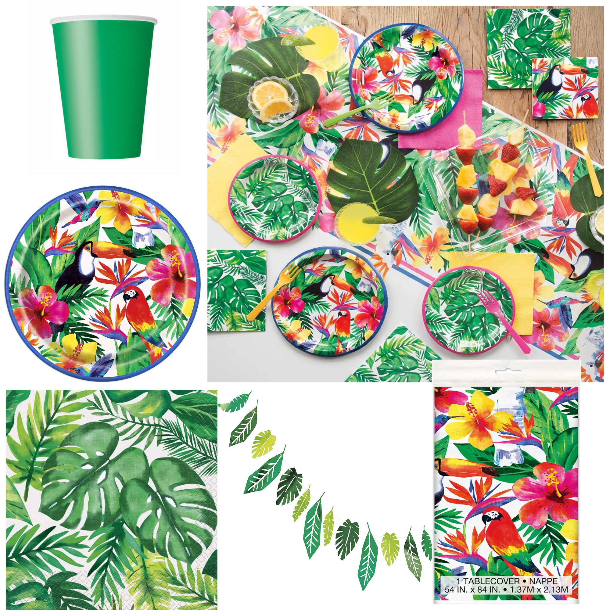 Décorations pour fêtes d'été Fête hawaïenne Jardin tropical3